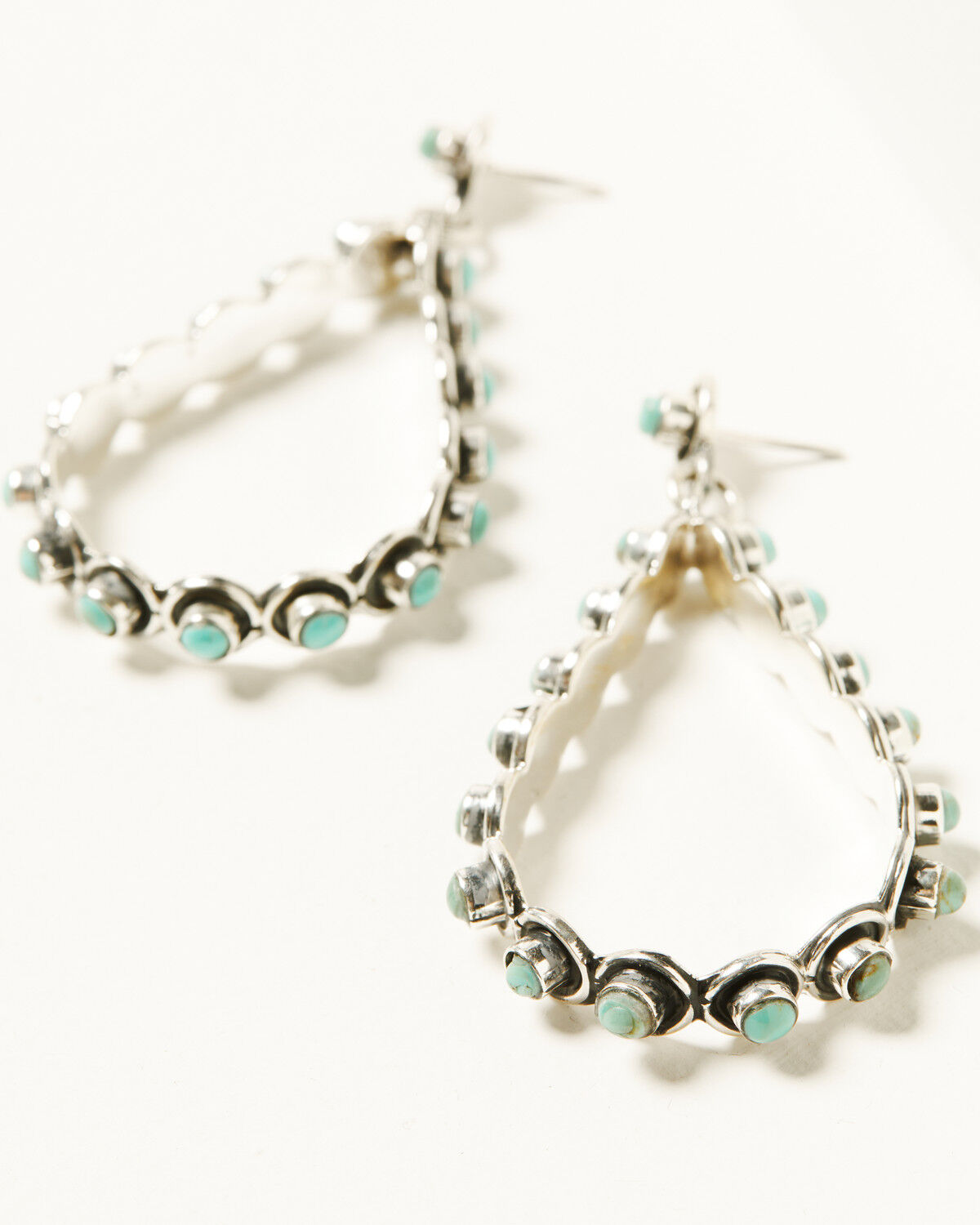 Image #2 - Paige Wallace Women's Tear Drop Earrings, Silver, hi-res
