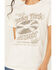 Image #3 - Youth in Revolt Women's Embellished Honky Tonk Short Sleeve Graphic Tee, Cream, hi-res