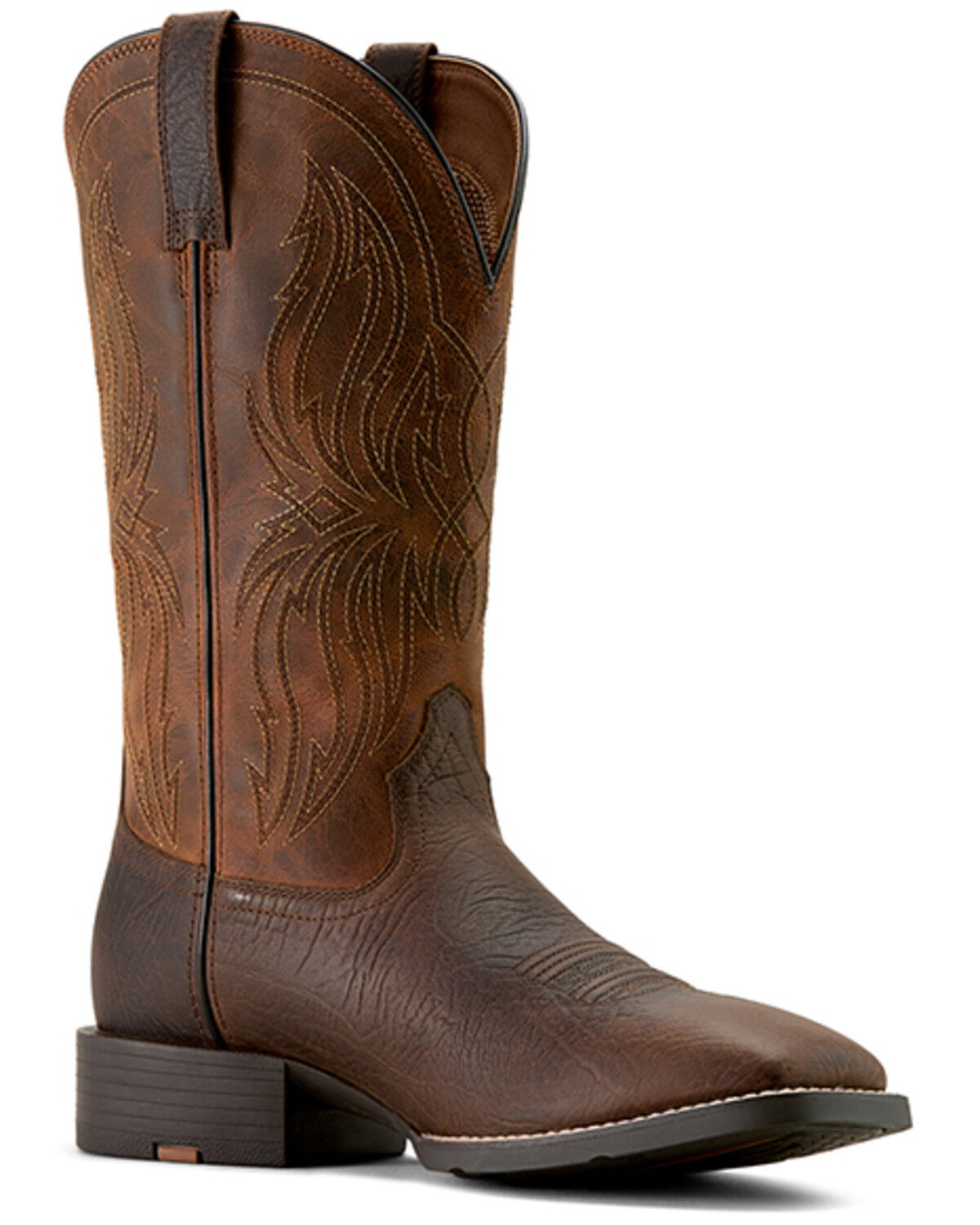 Image #1 - Ariat Men's Sport Rustler Western Boots - Broad Square Toe, Brown, hi-res