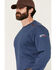 Image #3 - Ariat Men's FR Born For This Long Sleeve Work T-Shirt, Blue, hi-res