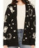 Image #3 - Idyllwind Women's Western Conversation Print Cardigan, Black, hi-res