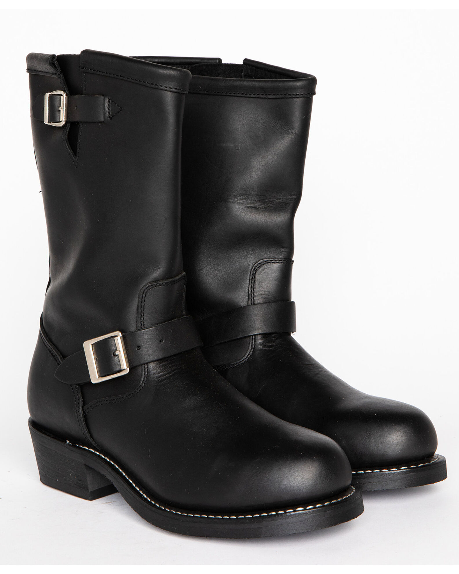 Brothers and Sons Men s Engineer Motorcycle Boots Round Toe