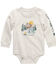 Image #1 - Carhartt Infant Boys' Camping Logo Long Sleeve Onesie, Cream, hi-res