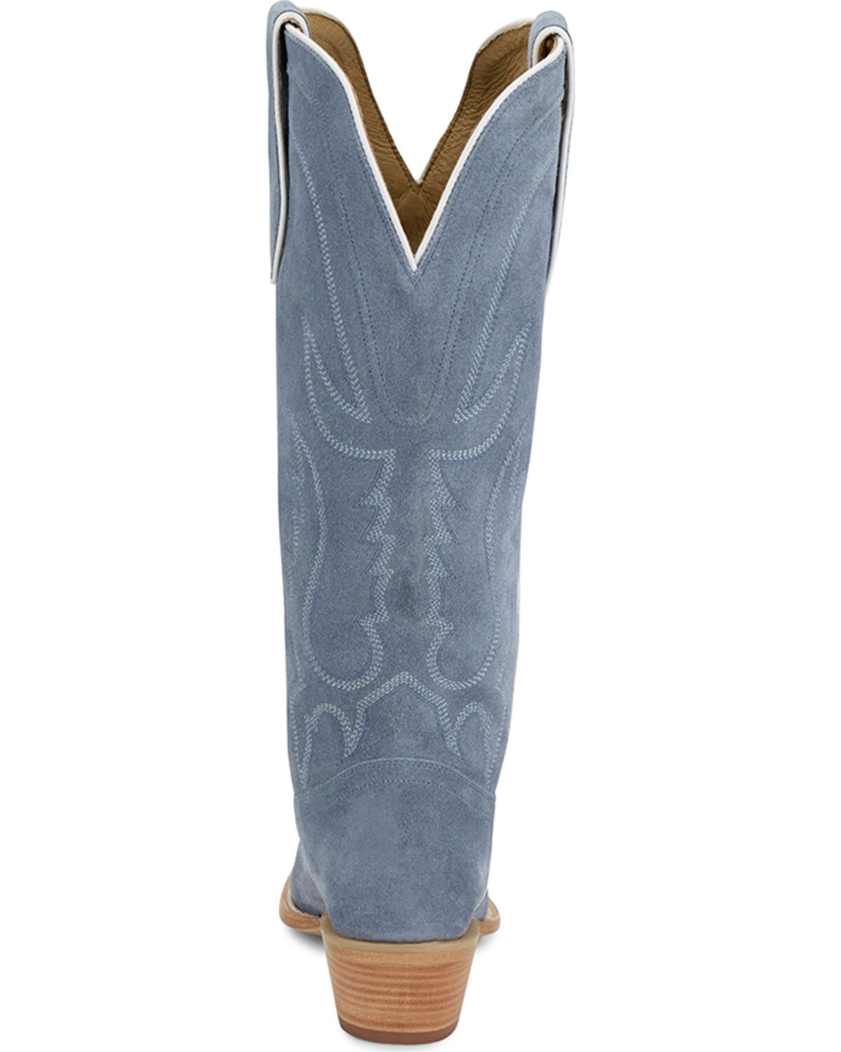 Image #5 - Tony Lama Women's Derby Liz Tall Western Boots - Snip Toe, Light Blue, hi-res