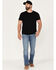 Image #1 - Wrangler Retro Men's 88MWZ Normande Medium Wash Slim Straight Stretch Denim Jeans - Long, Blue, hi-res