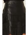 Image #3 - Idyllwind Women's Irene Fringe Faux Leather Skirt, Black, hi-res