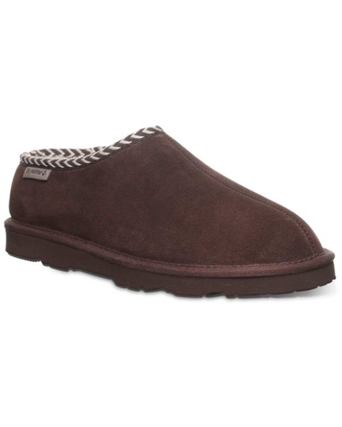 Image #1 - Bearpaw Men's Beau Slippers, Brown, hi-res