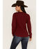 Ariat Women's R.E.A.L Henley Long Sleeve Shirt, Red, hi-res