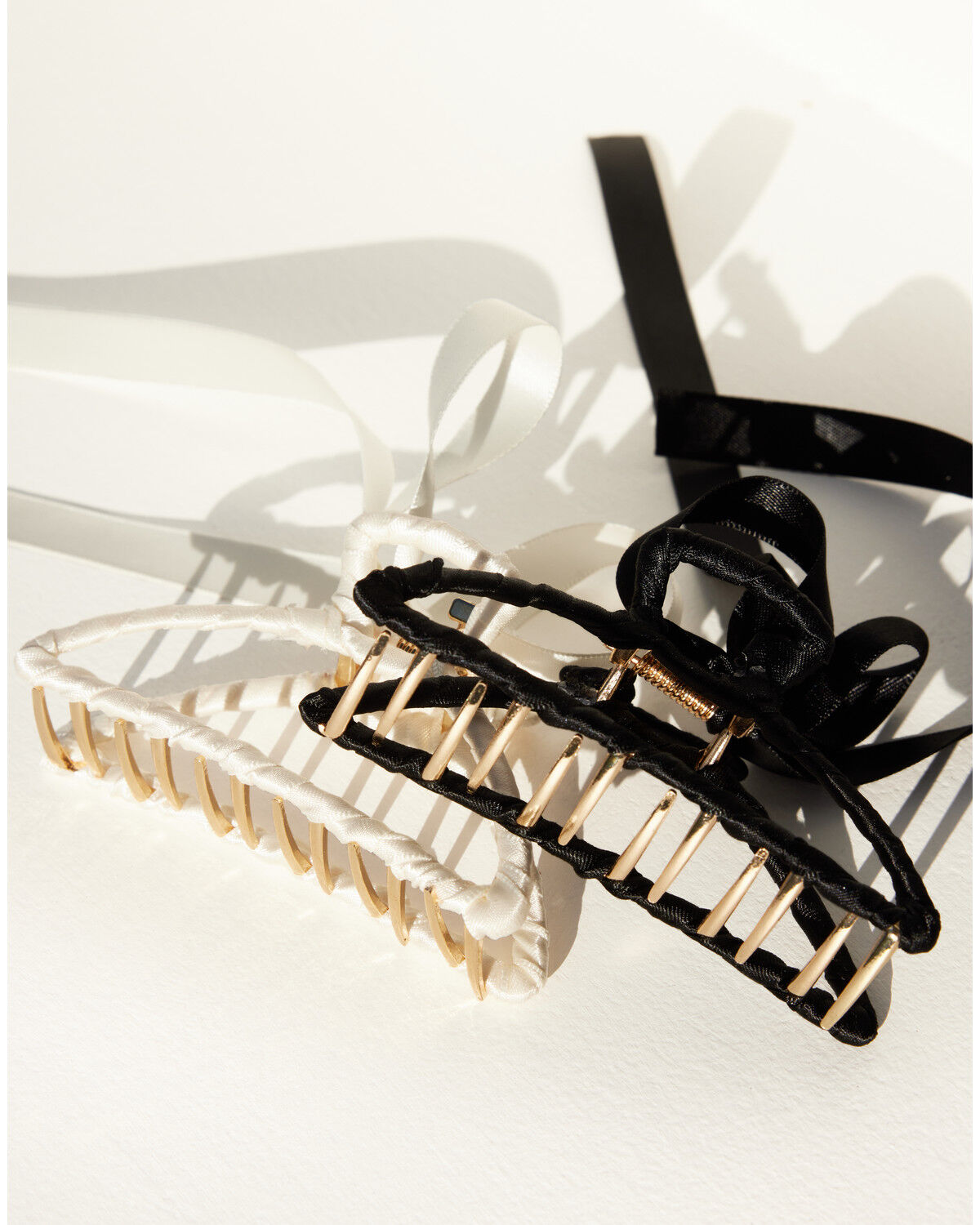 Image #3 - Shyanne Women's Bow Claw Clip Set - 2 Piece, Black, hi-res