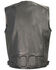 Image #2 - Milwaukee Leather Men's Zipper Front Super Utility Multi Pocket Vest - 5X, Black, hi-res