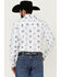 Image #4 - Ely Walker Men's Southwestern Print Long Sleeve Pearl Snap Western Shirt, White, hi-res
