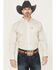 Image #1 - Ariat Men's Randall Wrinkle Free Striped Long Sleeve Button-Down Western Shirt, Off White, hi-res