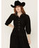 Image #3 - Driftwood Women's Long Sleeve Denim Midi Dress , Black, hi-res