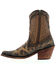 Image #3 - Caborca Silver by Liberty Black Women's Leopard Print Studded Short Western Boots - Snip Toe, Brown, hi-res