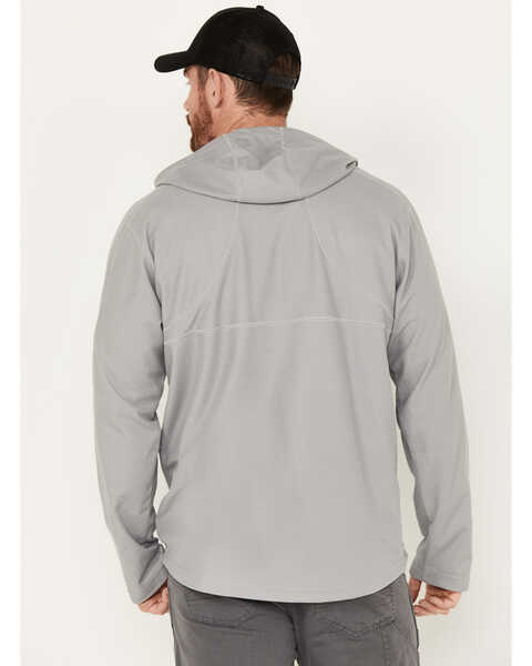 Image #4 - Hawx Men's UPF Long Sleeve Hooded Work Shirt, Light Grey, hi-res