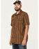 Image #2 - Moonshine Spirit Men's Paniolo Striped Print Long Sleeve Snap Western Shirt, Brown, hi-res