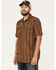 Image #2 - Moonshine Spirit Men's Paniolo Striped Print Long Sleeve Snap Western Shirt , Brown, hi-res