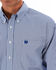 Image #8 - Cinch Men's Striped Print Tencel Long Sleeve Button-Down Western Shirt - Big & Tall, Royal Blue, hi-res