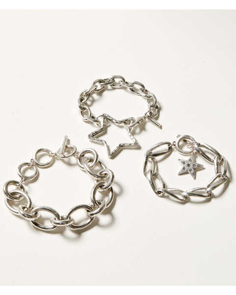 Idyllwind Women's Silver 3-piece Jessie Bracelet Set , Silver, hi-res