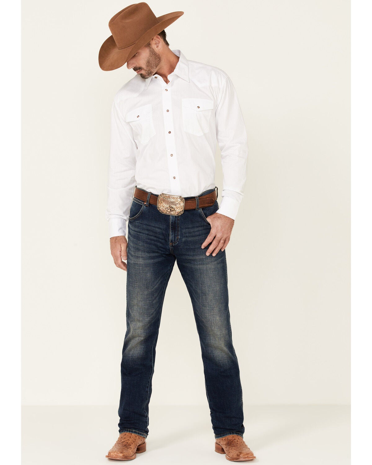 Roper - Mens Short Sleeve Shirt Amarillo Independence Western main image 0