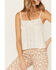 Image #3 - Shyanne Women's Beaded Cropped Cami Top, Off White, hi-res
