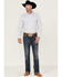 Image #2 - Cody James Men's Sand Creek Tonal Solid Long Sleeve Snap Western Shirt , White, hi-res