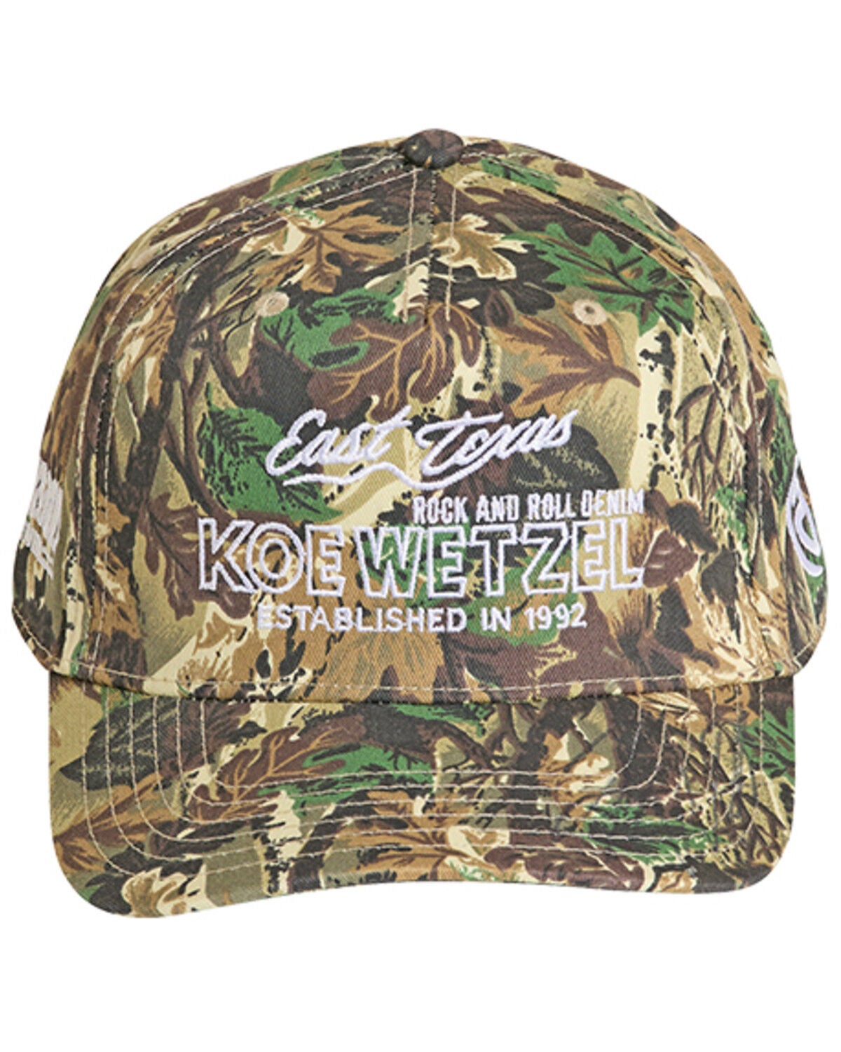 Image #2 - Rock & Roll Denim X Koe Wetzel Men's Camo Print Ball Cap, Camouflage, hi-res