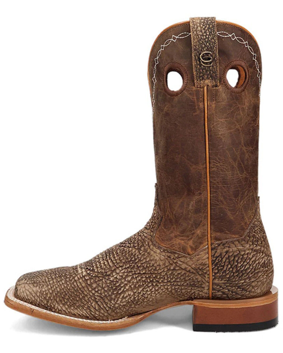 Image #3 - Dan Post Men's Murray Western Boots - Broad Square Toe, Brown, hi-res