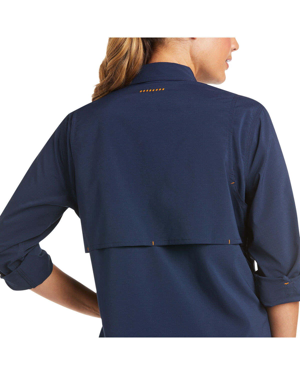Image #3 - Ariat Women's Rebar Made Tough VentTEK DuraStretch Work Shirt, Navy, hi-res
