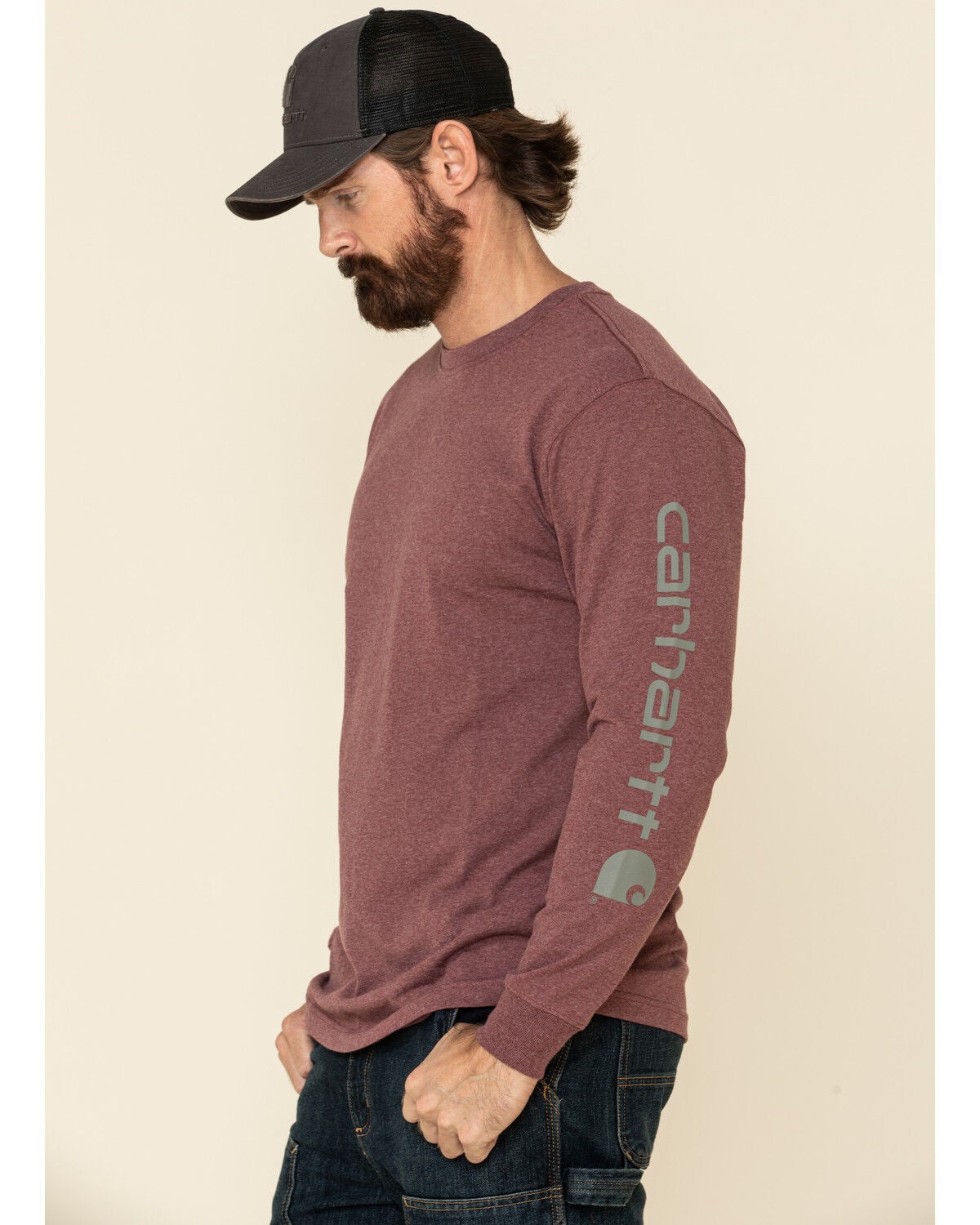Iron Ore Heather Signature Sleeve Logo 