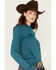 RANK 45® Women's Logo Fleece Hoodie, Aqua, hi-res