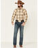 Ariat Men's Austin Retro Large Plaid Long Sleeve Western Shirt , Green, hi-res