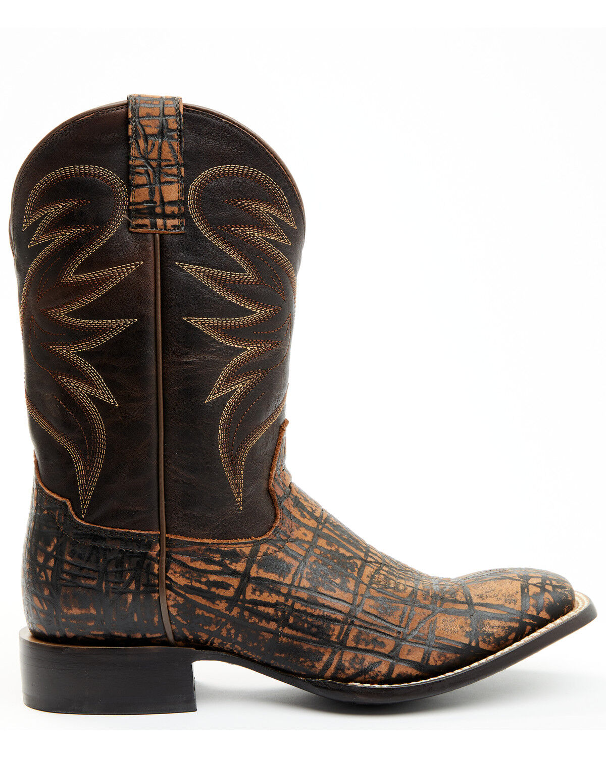 Image #2 - Cody James Men's McBride Western Boots - Broad Square Toe, Cognac, hi-res