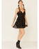 Sadie & Sage Women's Metallic Clip Dot Dress, Black, hi-res