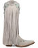 Image #2 - Dingo Women's Tequila Sunrise Fringe Western Boots - Snip Toe, Off White, hi-res