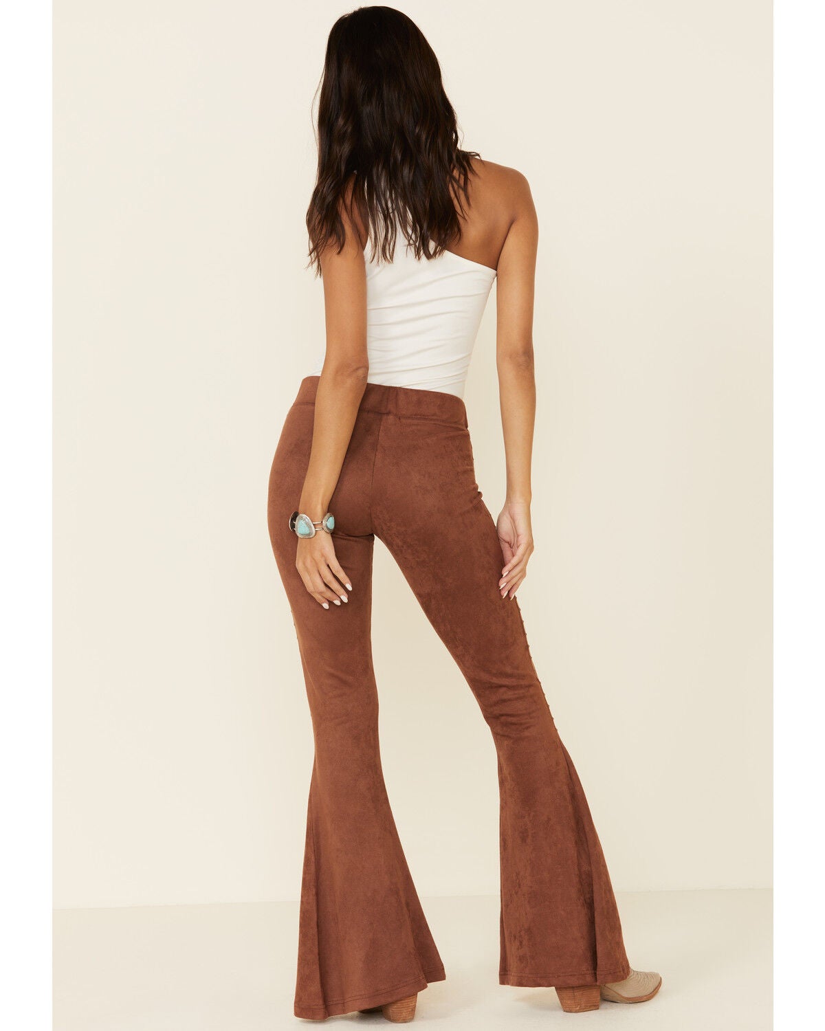 faux suede bell bottoms