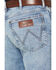 Image #4 - Wrangler Retro Men's 77MWZ Jones Light Wash Slim Bootcut Stretch Denim Jeans, Light Wash, hi-res