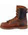 Carolina Men's 8" Brown Waterproof Work Boots - Soft Round Toe, Brown, hi-res