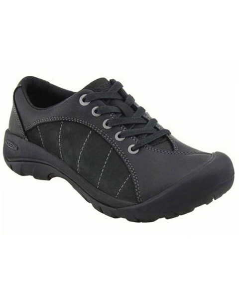 Image #1 - Keen Women's Presidio Hiking Shoes - Soft Toe, Black, hi-res