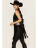 Image #2 - Idyllwind Women's Walnut Studded Fringe Faux Suede Vest, Black, hi-res