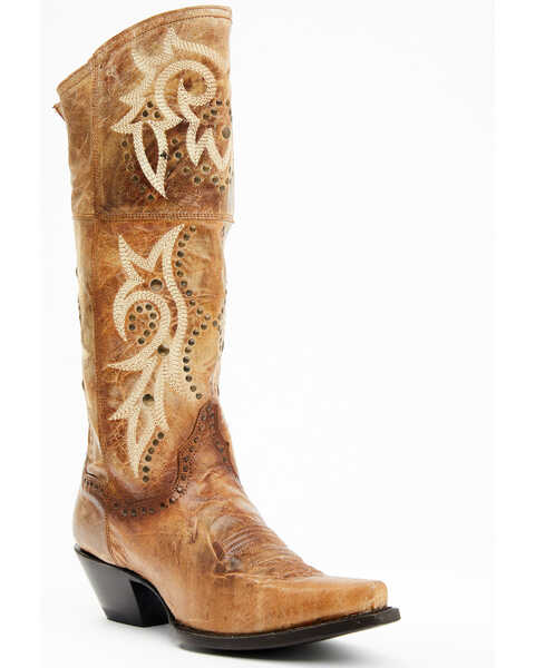 Image #1 - Dan Post Women's Forsaken Western Boots - Snip Toe, Brown, hi-res