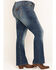Image #3 - Wrangler Retro Women's Dark Mae Bootcut Jeans - Plus, Blue, hi-res