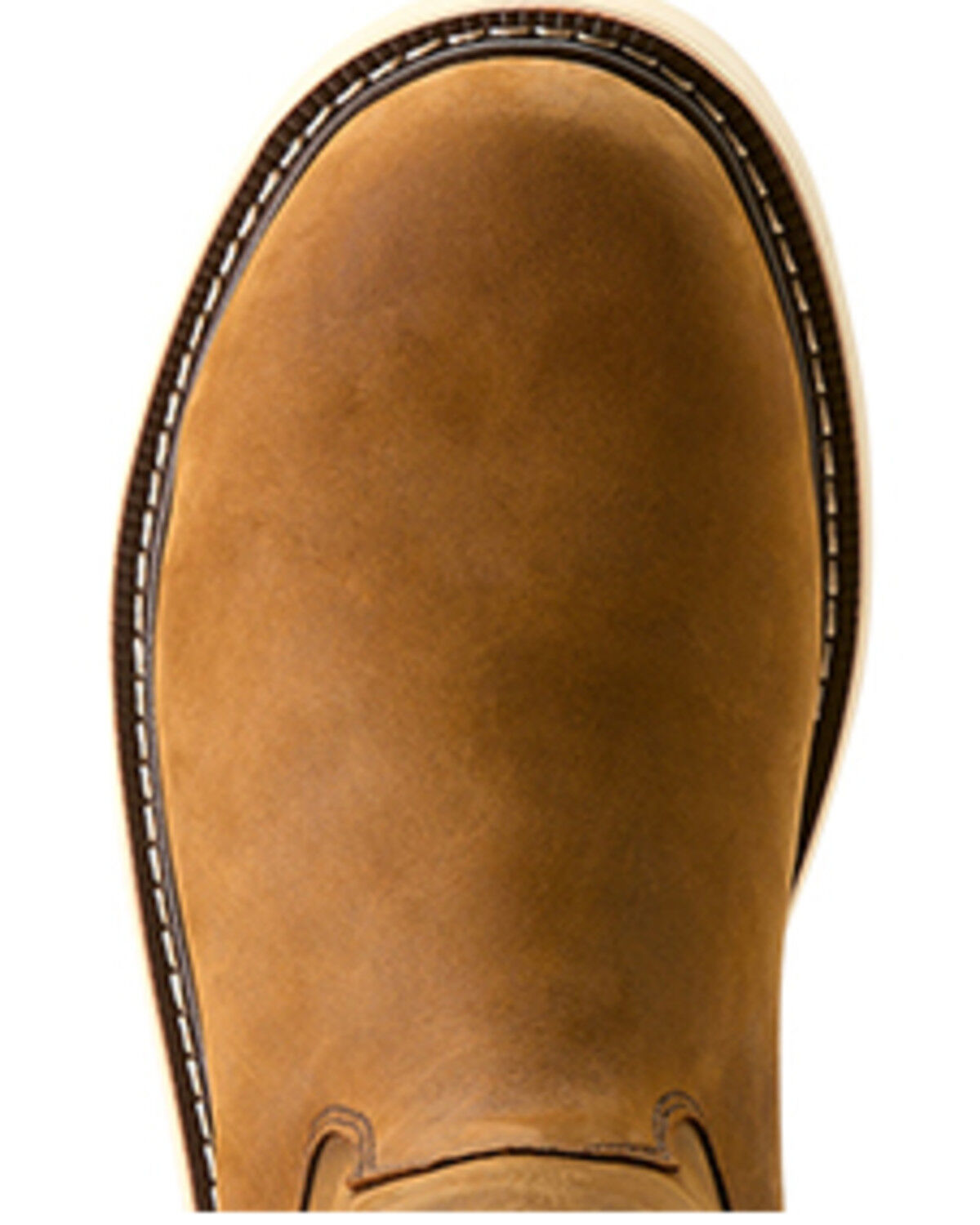 Image #4 - Ariat Men's 10" Rebar Wedge Pull-On Waterproof Work Boots - Soft Toe, Brown, hi-res
