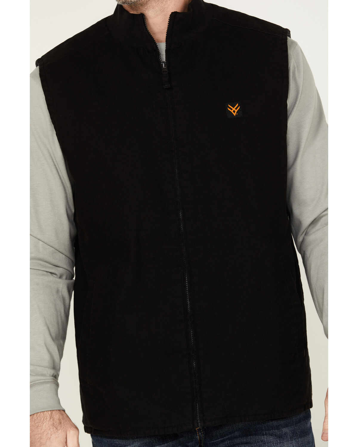 Image #3 - Hawx Men's Reversible Insulated Work Vest, Black, hi-res