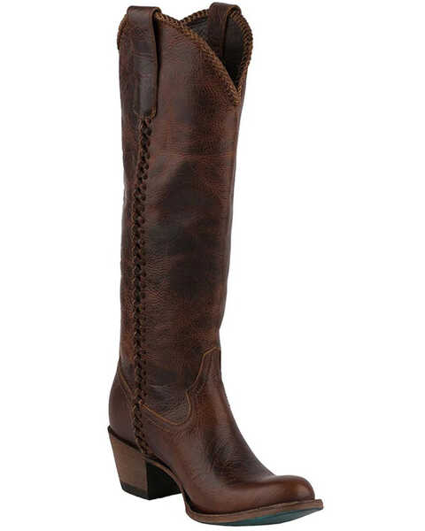Image #1 - Lane Women's Plain Jane Western Boots - Round Toe , Cognac, hi-res