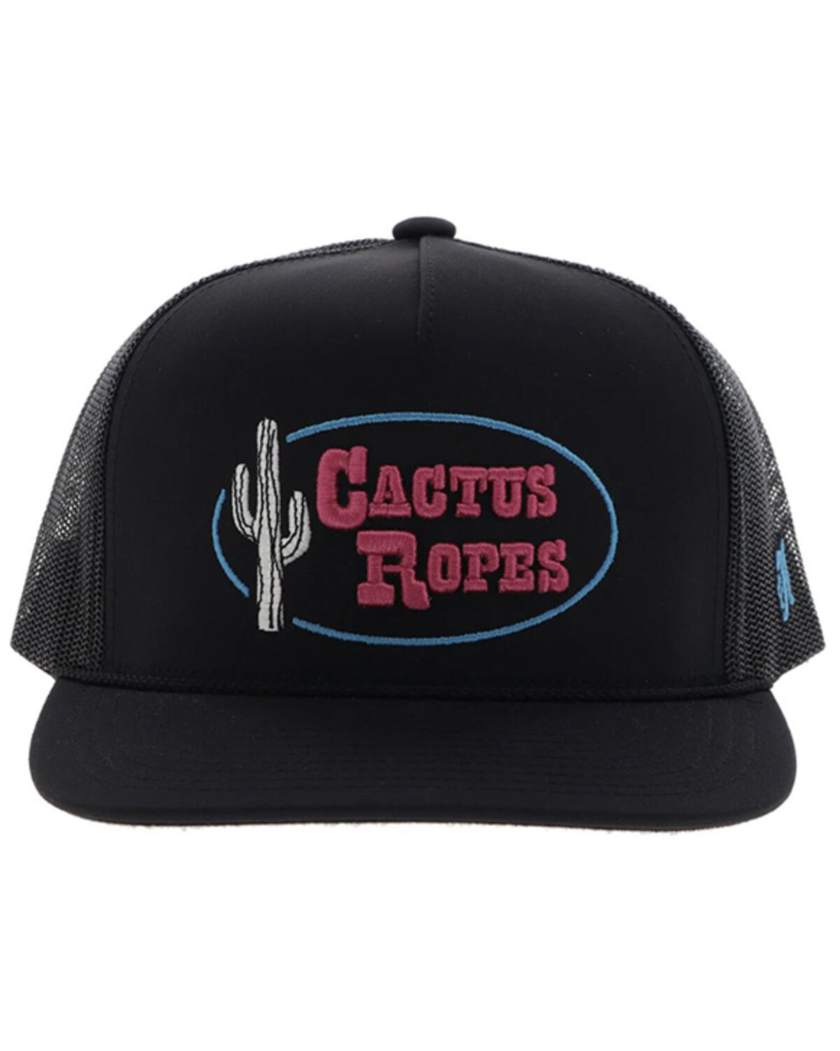 Image #3 - Hooey Men's Cactus Ropes Trucker Cap, Black, hi-res