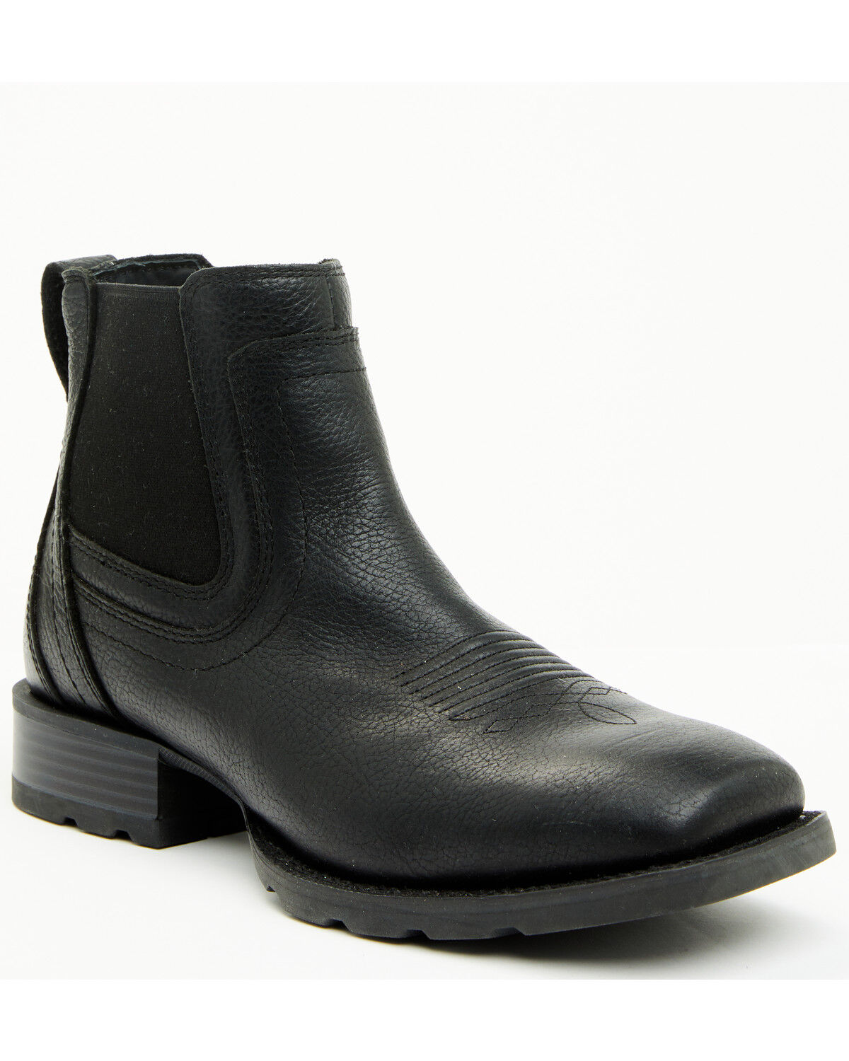 Image #1 - Cody James Men's Ranger Chelsea Boots - Broad Square Toe, Black, hi-res