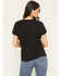 Image #4 - People of Leisure Women's Jelly Roll Beautifully Broken Short Sleeve Cropped Graphic Tee, Black, hi-res