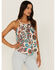 Idyllwind Women's Floral Haze Tank Top, Taupe, hi-res