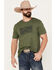 Cody James Men's Crackle Short Sleeve Graphic T-Shirt, Green, hi-res